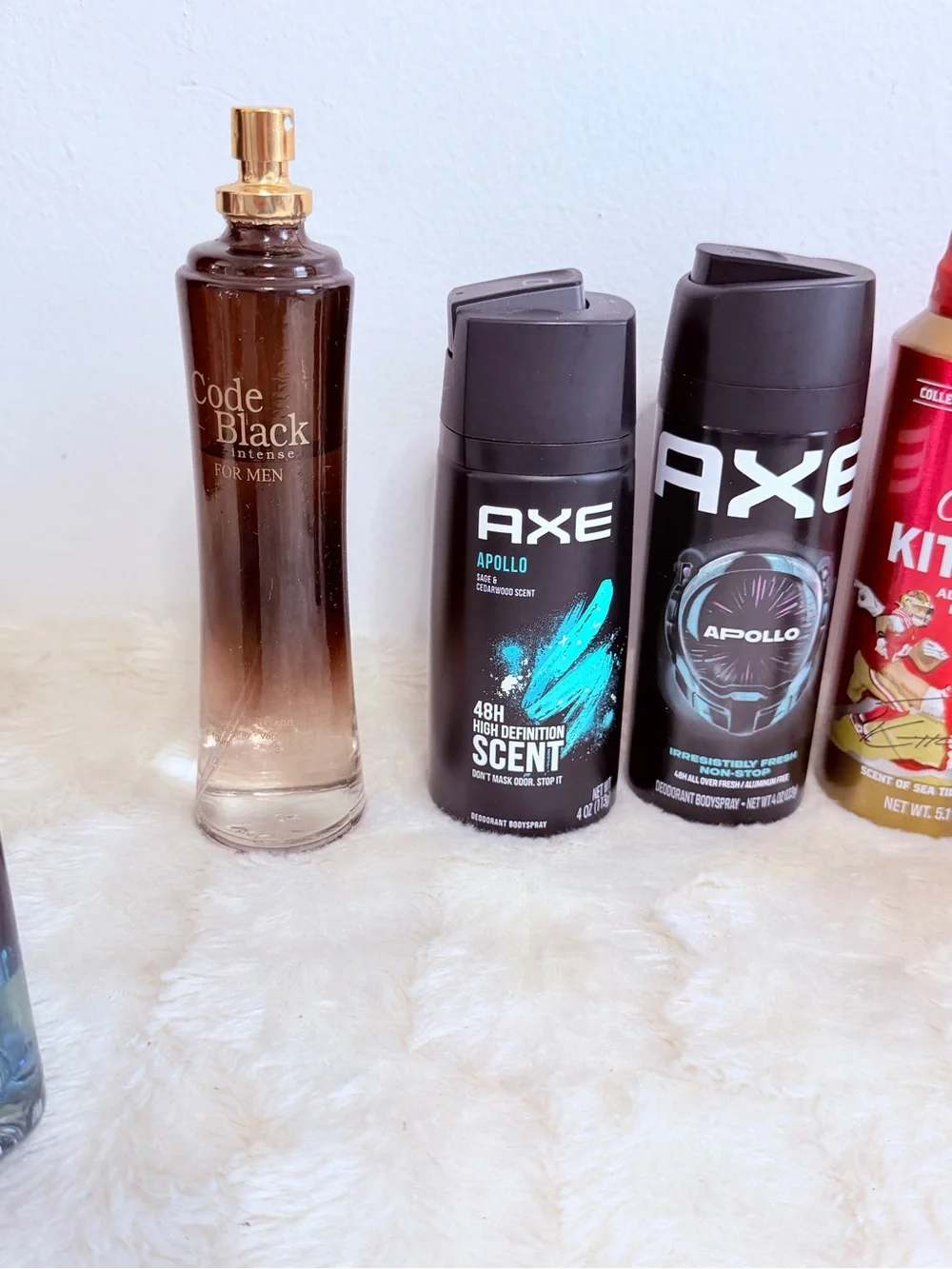 Apollo Black Deodorant Body Spray - Black/Blue